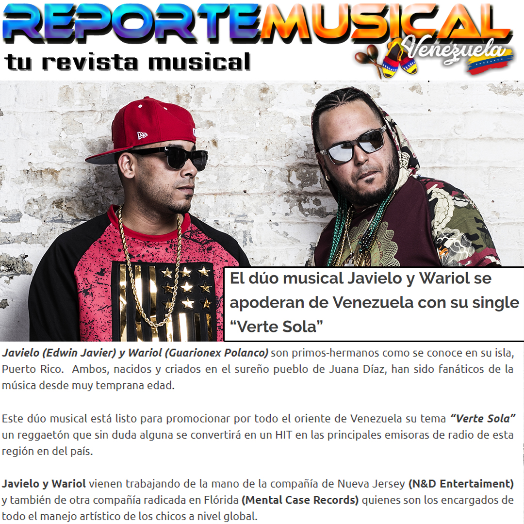 REPORTE MUSICAL VENEZUELA